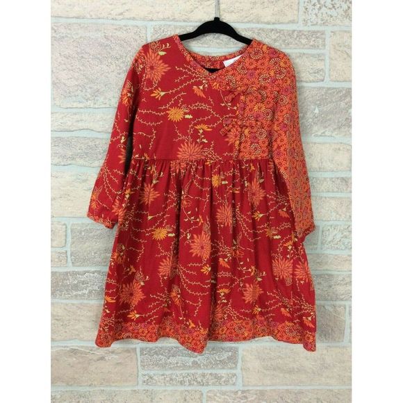 Hanna Andersson Other - Hanna Anderson Floral Asian Dress Size 90 US 3T